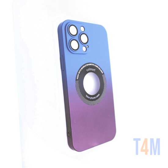 Magnetic Case with Camera Lens for Apple iPhone 13 Pro Max Blue